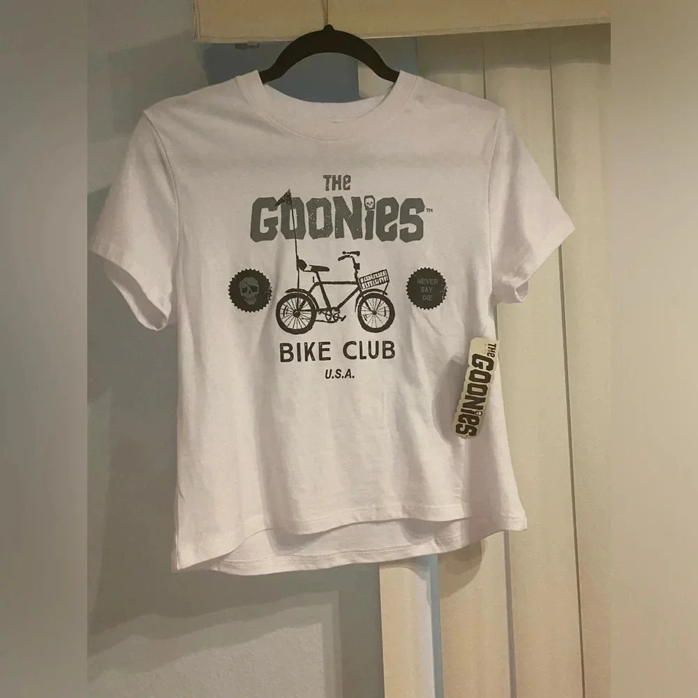 *NWT* The Goonies: Kids The Goonies Bike Club Never Say Die Text Youth T-Shirt